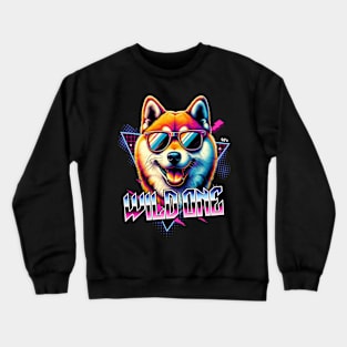 Wild One Shiba Inu Dog Crewneck Sweatshirt